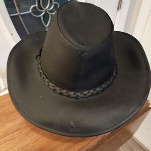 WILSONS VINTAGE SZ M KEATHER BRAIDED BAND COWBOY WESTERN RODEO HAT